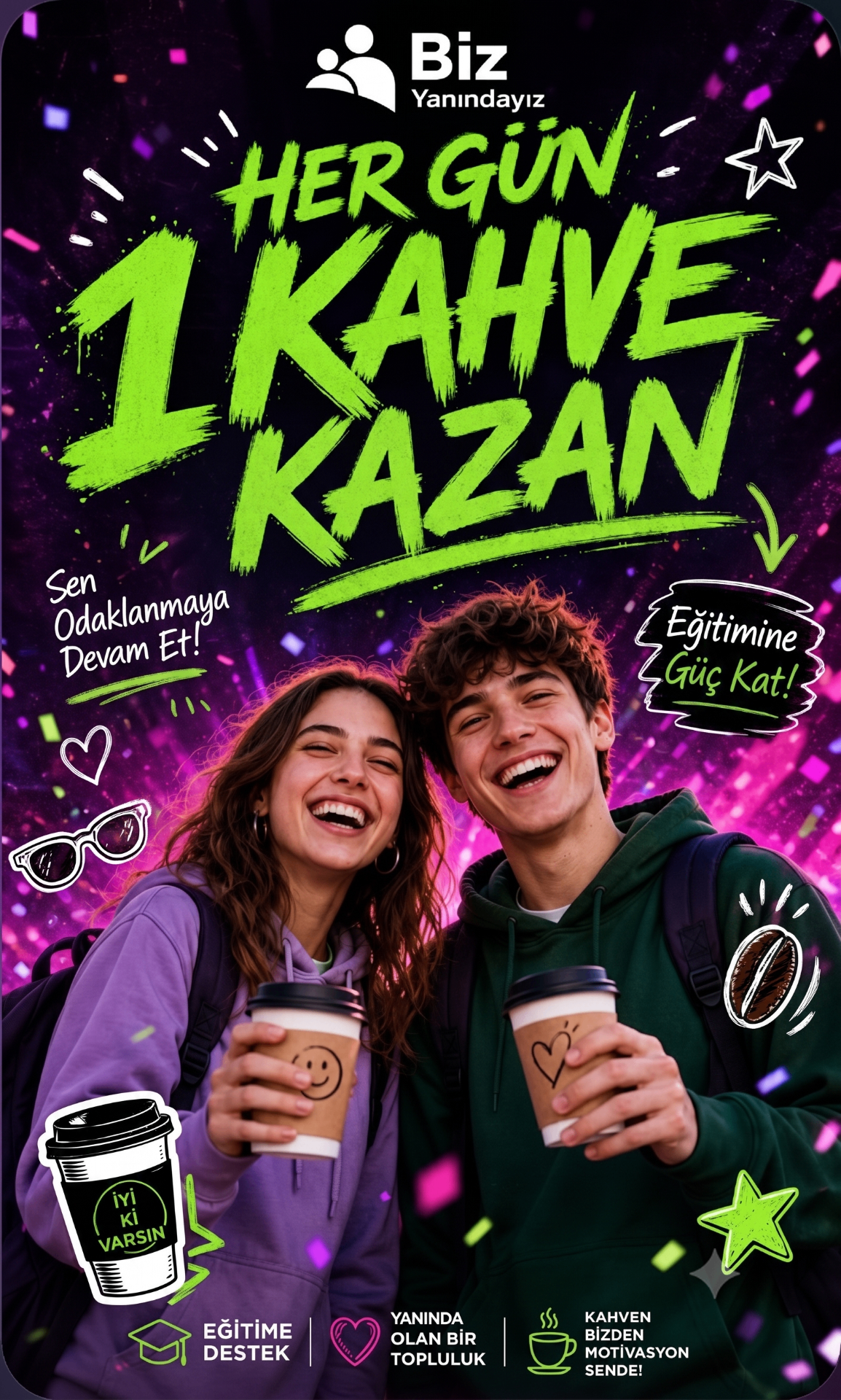 Her gün 1 kahve bedava kampanyası